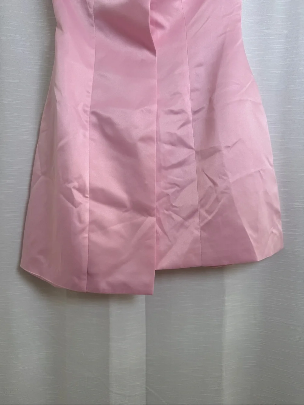 Commense Pink Satin Halter Mini Dress Cocktail Party Date Night | NWT Size S - Picture 9 of 14